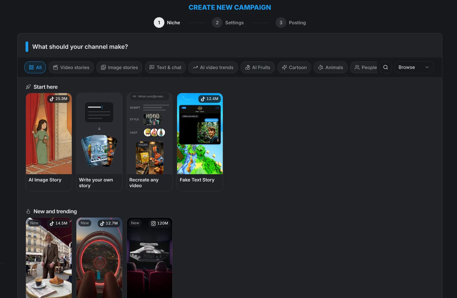 Choosing a niche for an automation campaign